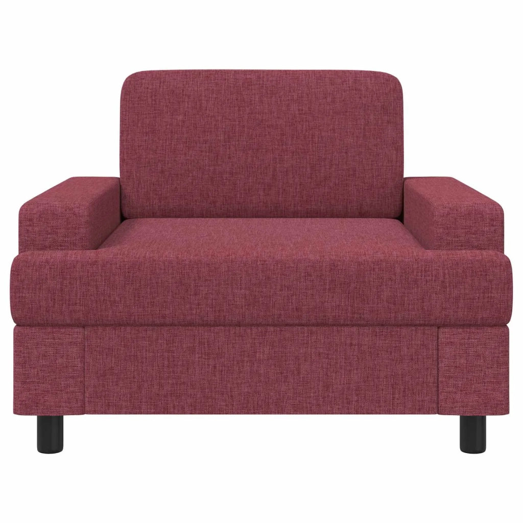 Poltrona Rosso Vino Tessuto 42043457