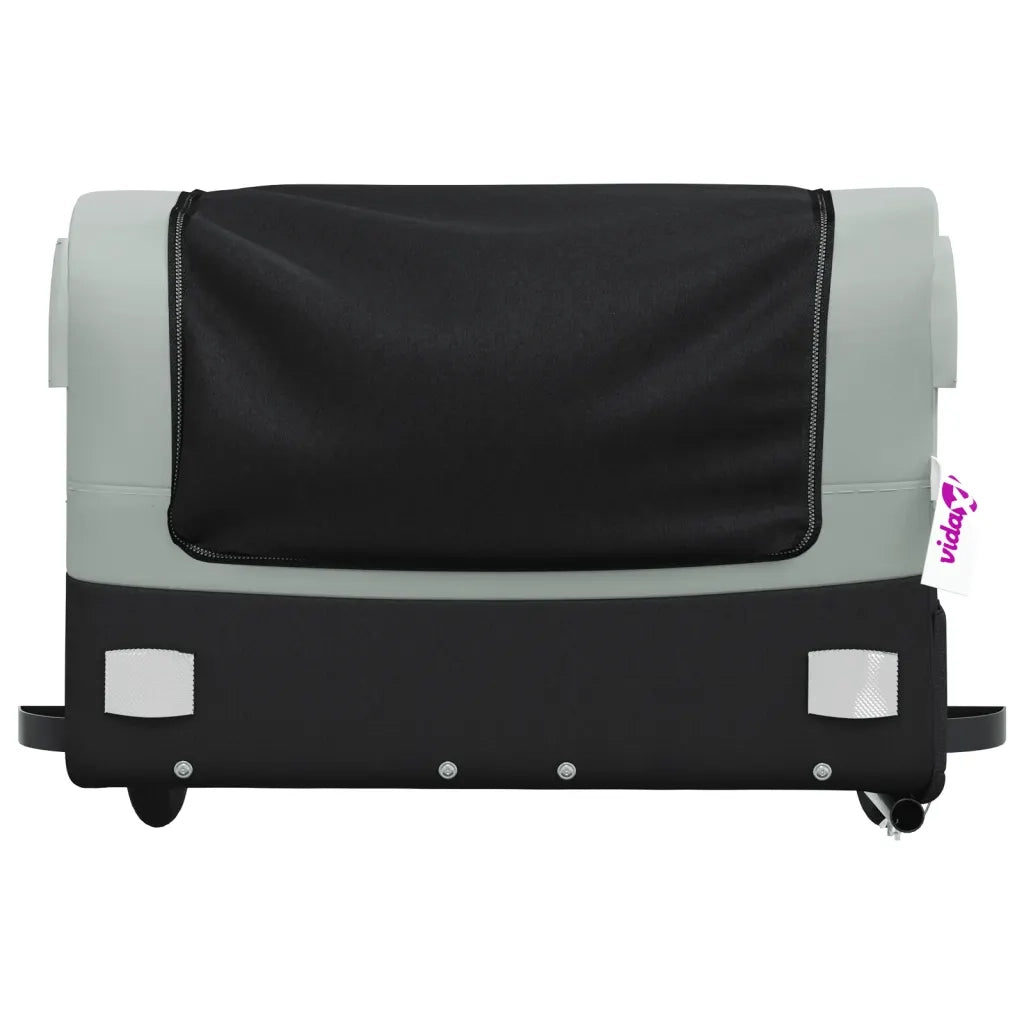Rimorchio da Bici Nero e Grigio 45 kg in Ferro CFW1322847