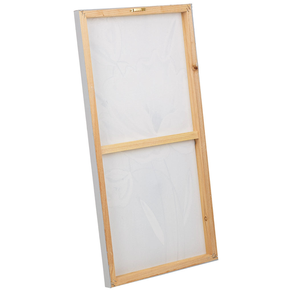 Quadro dipinto a mano con rilievo grigio 30x60x2,5h