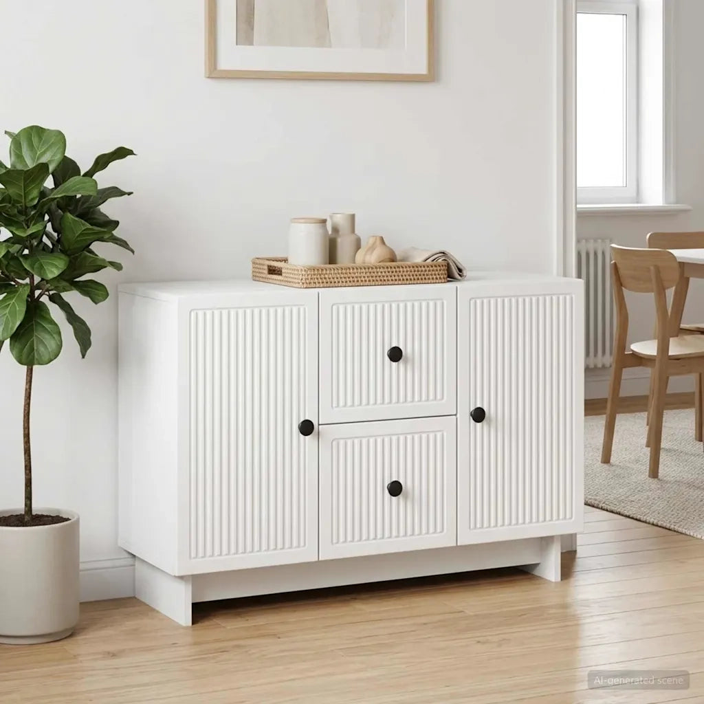 Credenza Bianco 89 x 34,5 x 60 cm Legno ingegnerizzato 893965