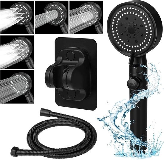 Douchekop idroregolatore con lunga gomma (2 m) per docce