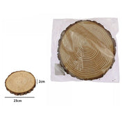 Trade Shop - Disco Di Legno Base Tronco Decorativa Per Ornamento Casa 23 X 2 Cm Rotondo 72114 -