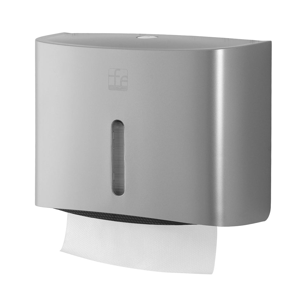 Distributore di salviette max 200 pz per carta piegata in ABS grigio
