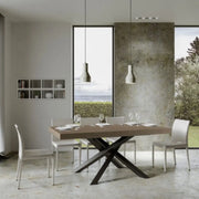 Tavolo allungabile 180/284x90 cm Volantis tortora gambe antracite
