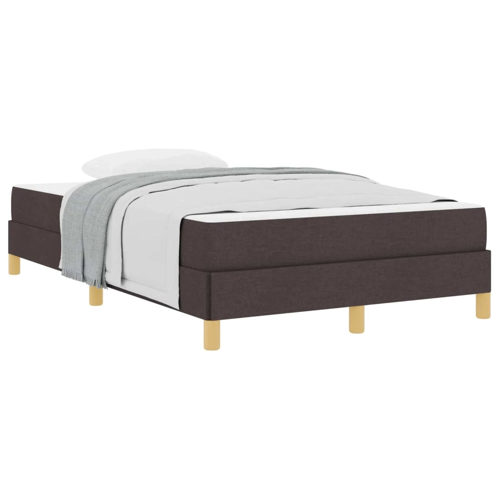 Letto a molle con materasso Marrone Scuro 120 x 200 cm Tessuto 3398559