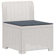 Divano da Giardino a 1 Posto con Cuscino Aspetto Rattan PP 8011791