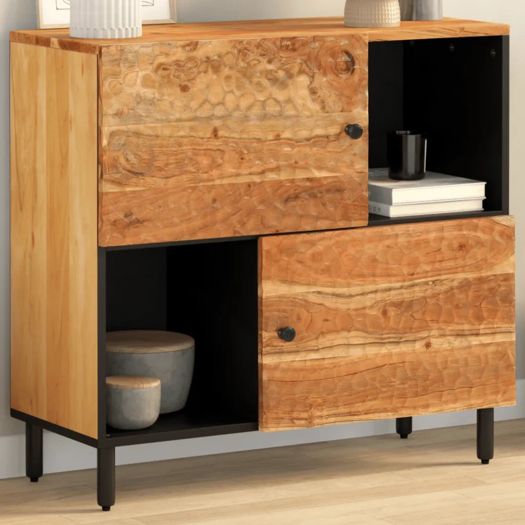 Credenza 80x33x75 cm in Legno Massello di Acaciacod mxl 86631