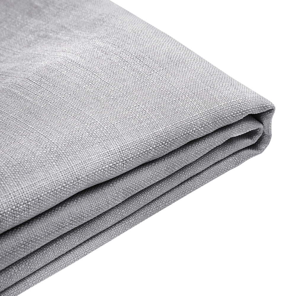 Copri Letto Tessuto Grigio Chiaro per Letto 160 x 200 cm Sfoderabile Lavabile