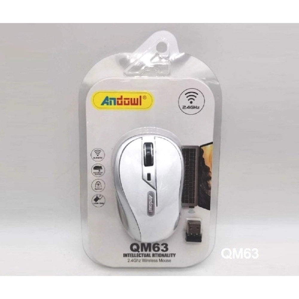 Trade Shop - Mini Mouse Wireless 2.4ghz Ottico Senza Fili Dongle Usb Per Pc Notebook Qm63 -