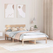 Struttura del letto Marrone 140 x 190 cm Legno massello di pino