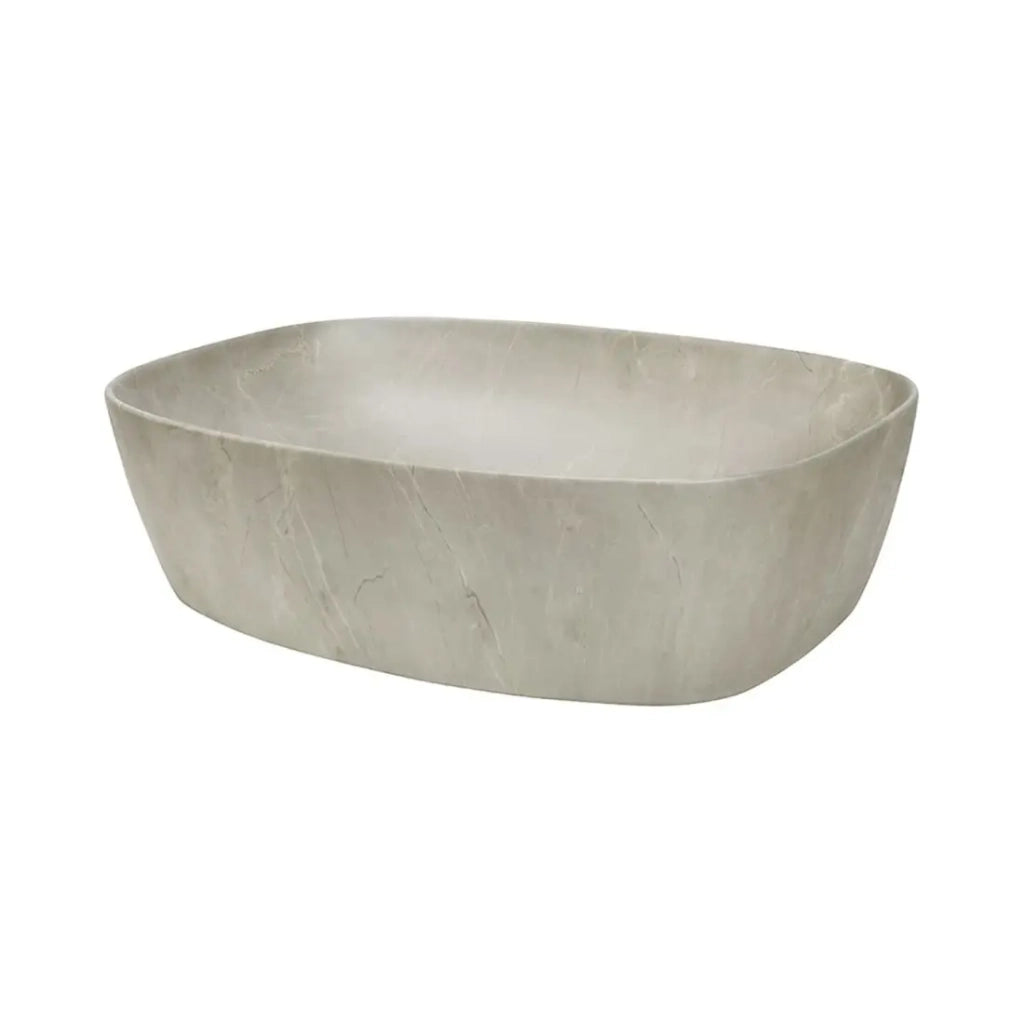 Set da bagno sospeso OSTER 80cm: mobile sotto lavabo con cassetti + piano per lavabo bisellato + lavabo da appoggio