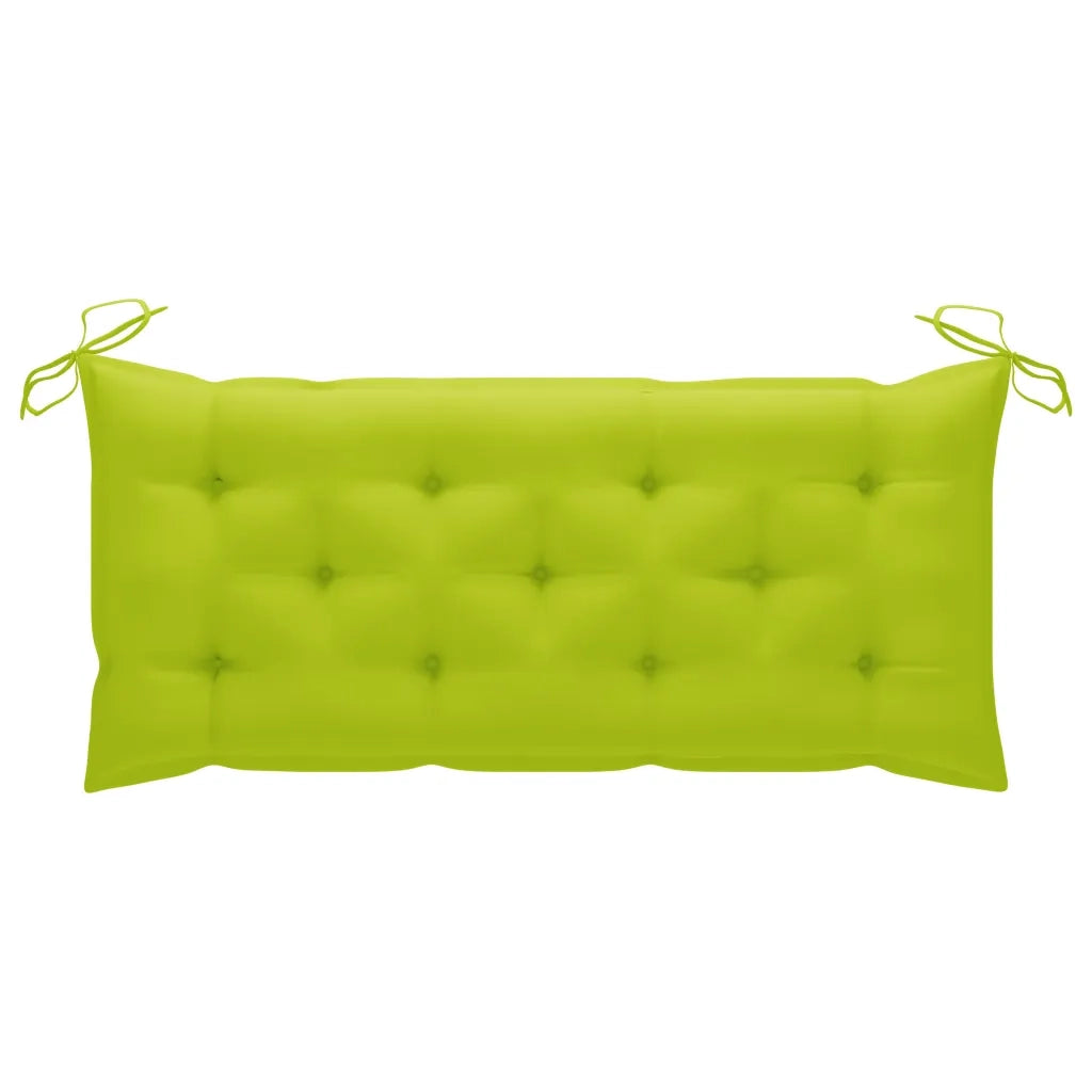 Panca da Giardino con Cuscino 120 cm in BambÃ¹