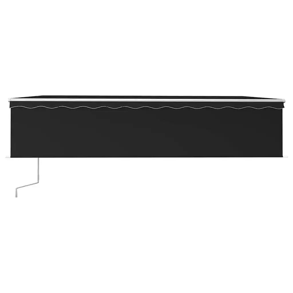 Tenda da Sole Retrattile Automatica con Parasole 6x3m Antracite 3069369