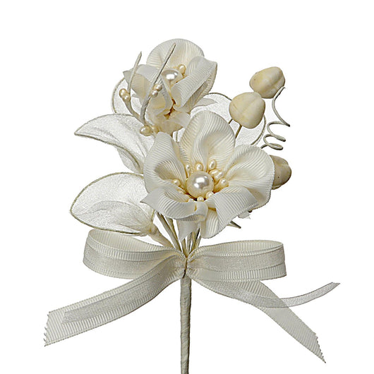 Set 24 Pick Fiorito Artificiali Altezza 15,5 cm Beige