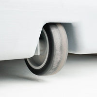 Espositore Pubblicitario Bifacciale con Ruote 70x100 cm in Alluminio da Esterno Antivento Silver