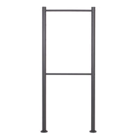 Cassetta delle lettere da terra 2x2 V53 antracite Con supporto e targhetta nome Posta