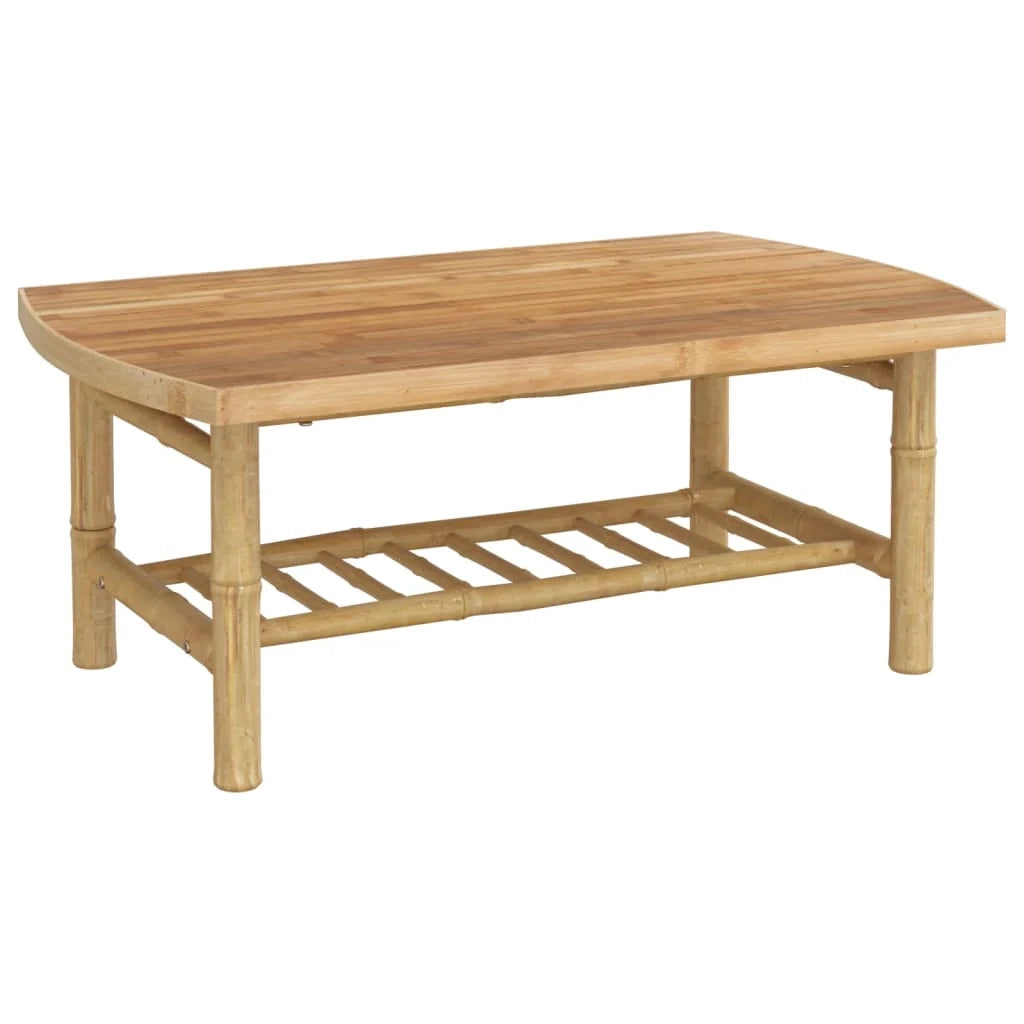Set di mobili da giardino mobili da esterno set da 3 pezzi con cuscini bambù bianco crema 02_0015921