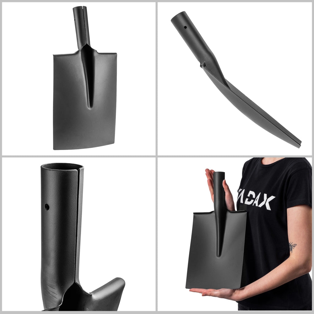 Pala da giardino dritta KADAX senza manico, 20 cm, in acciaio resistente