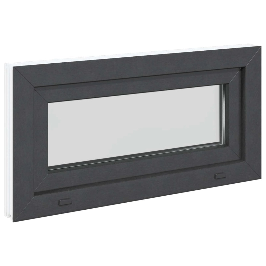 Finestra per Soffitta RISOR 80 x 40 cm PVC e Vetro Antracite CFW4826401