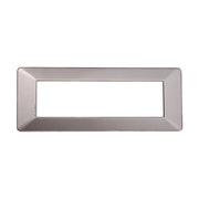 Placca Plastica Serie Starlight 7P Colore Titanio Compatibile Con Vimar Plana