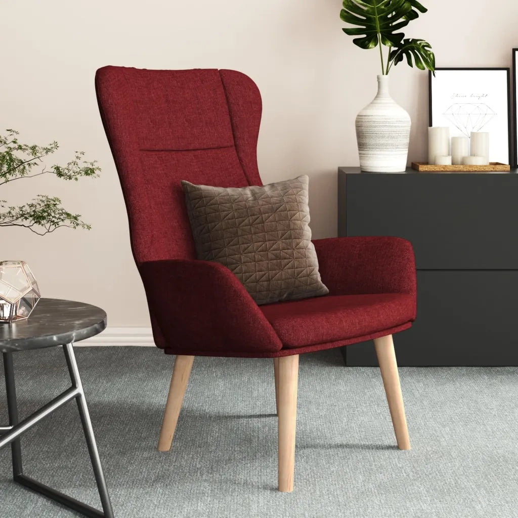 Poltrona Relax Rosso Vino in Tessuto cod mxl 15010