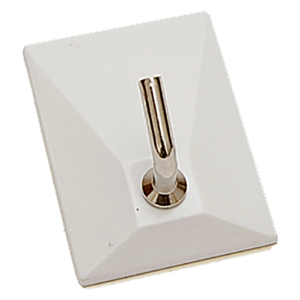 APPENDITUTTO ADESIVO 'SQUADRATO NEW' 1 posto - colore bianco- 100 pezzi  - BricoGo