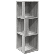Armadio angolare classico e compatto 33 x 33 x 100 cm con ampio spazio contenitivo stile contemporaneo legno composito grigio 02_0048519