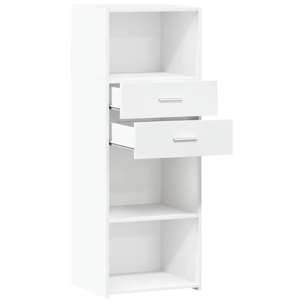 Credenza | Madia | Buffet da pranzo | Armadio da pranzo Bianca 45x42,5x124 cm in Legno Multistrato