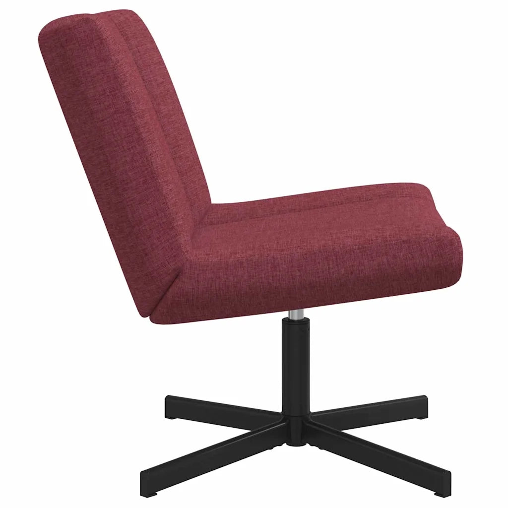 Sedia girevole Rosso Vino 63 x 75 x 76 cm Tessuto CFW1546850