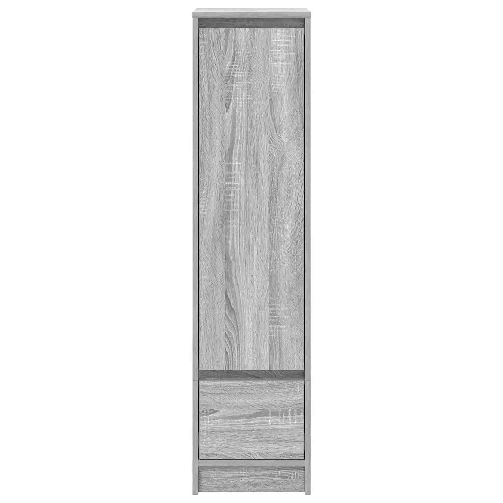 Credenza Grigio Sonoma 29,5x34x119,5 cm in Legno Multistrato