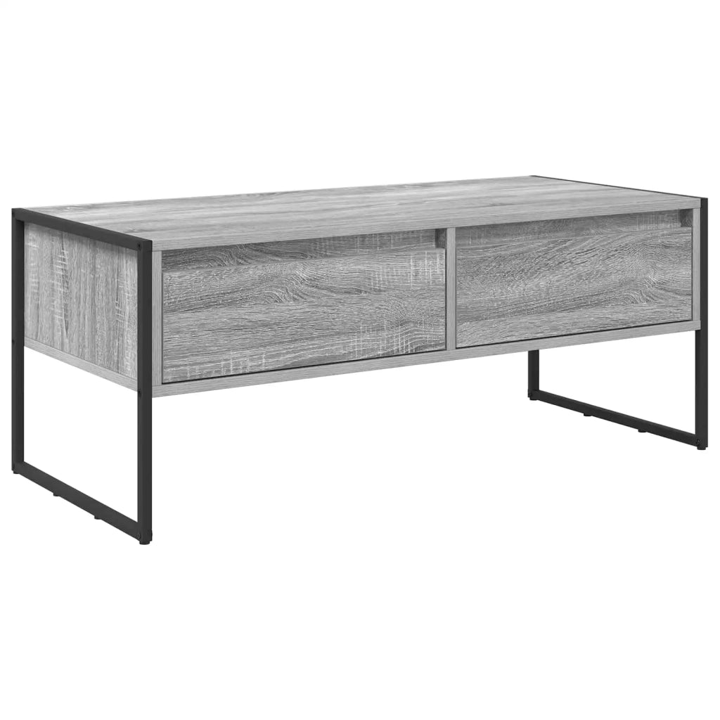 Tavolino da salotto con cassetto Grigio Sonoma 100 x 46 x 40 cm 886447
