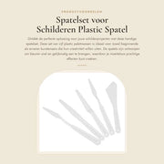 Spazzola per dipinti - 5 pezzi - Plastica - Pala - Misura paletta - Qualità professionale - Materiale di alta qualità