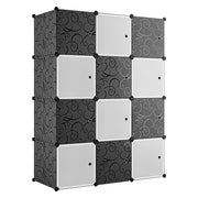 Armadio 12 Moduli in Plastica Colore Bianco e Nero EAN 8024299800778
