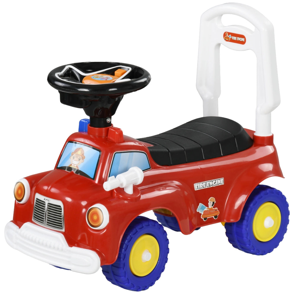 Coche Correpasillos Bambini con Luci e Musica ¨C Zephmum ¨C Rosso 49x24x42 cm