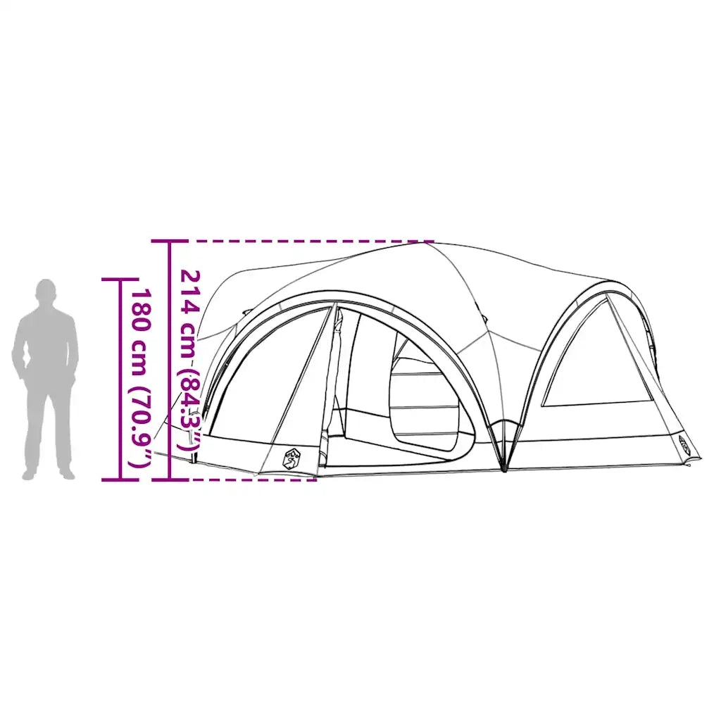 Tenda per famiglie 10 persone Blu e Grigio 460 x 430 x 214 cm 42004081