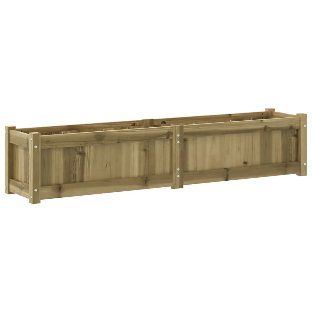 Fioriera aiuola rialzata fioriera aiuola giardino terrazza set da 2 legno di pino impregnato marrone 02_0039029