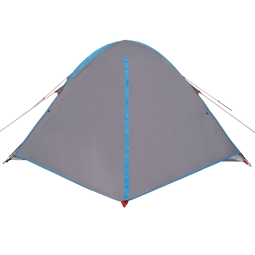 Tenda da Campeggio | Tenda Familiare a Cupola per 4 Persone Blu Impermeabile