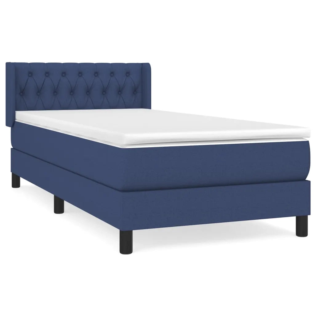 Giroletto a Molle con Materasso Blu 90x190 cm in Tessuto cod mxl 58740