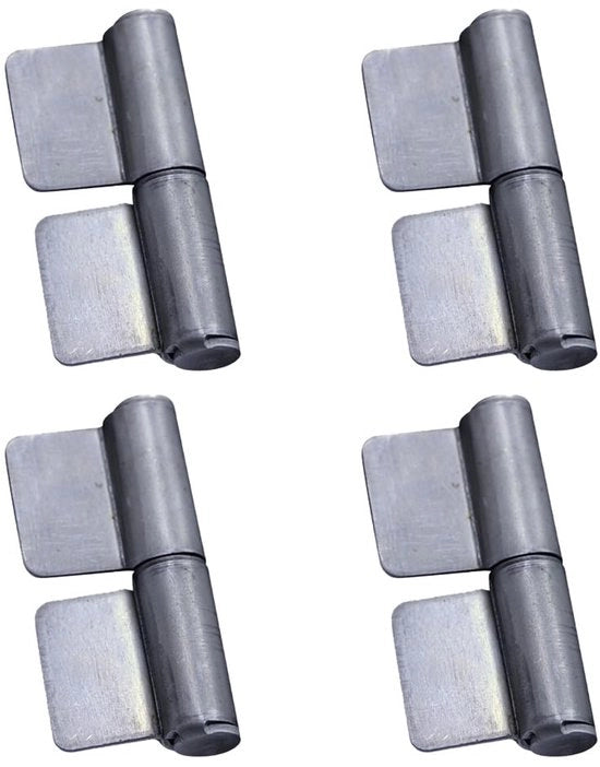 Scharniere per Porta 4 pezzi - Scharniere per Porta Robusti - Scharniere per Porta Removibili e Sollevabili - Fermo Porta in Acciaio - 59 x 80 mm - Resistente ai Colpi - Scharniere per Porta