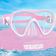 Duikbrillo per bambini - adatto per 4-16 anni - 180 gradi panorama HD - anti-foglio & anti-leak con maschera nasale