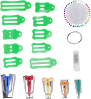 Strumento di raccolta per pieghe - Accessori per cucire e cucire patchwork - Set per creare le strisce di cucitura - Accessori per cucire e patchwork DIY.