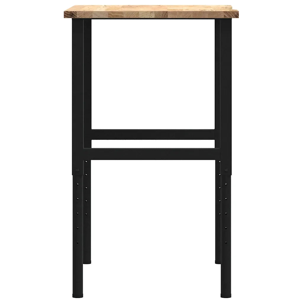 Banco da Lavoro 80x60x(71,5-98) cm Legno Massello Rovere CFW6956213
