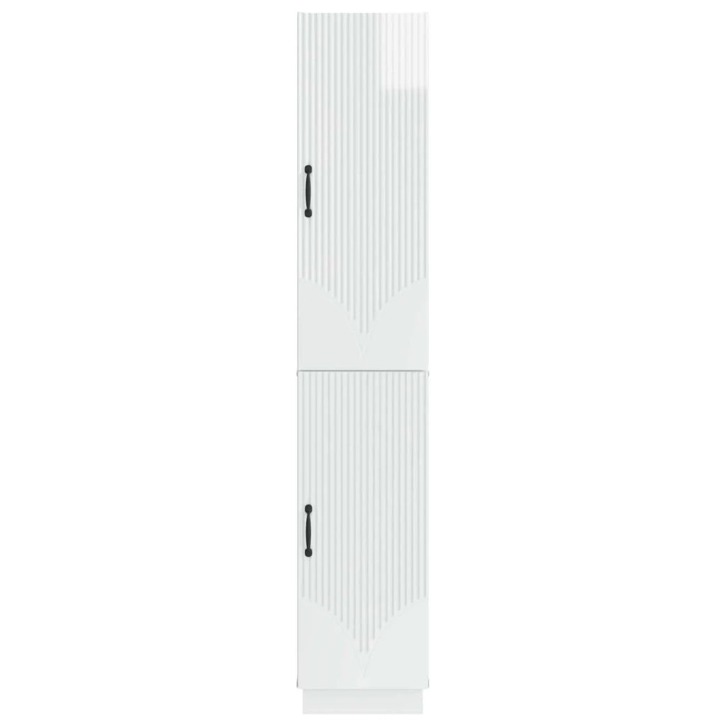 Set di armadi 2 pz Bianco Lucido Legno ingegnerizzato 3416794