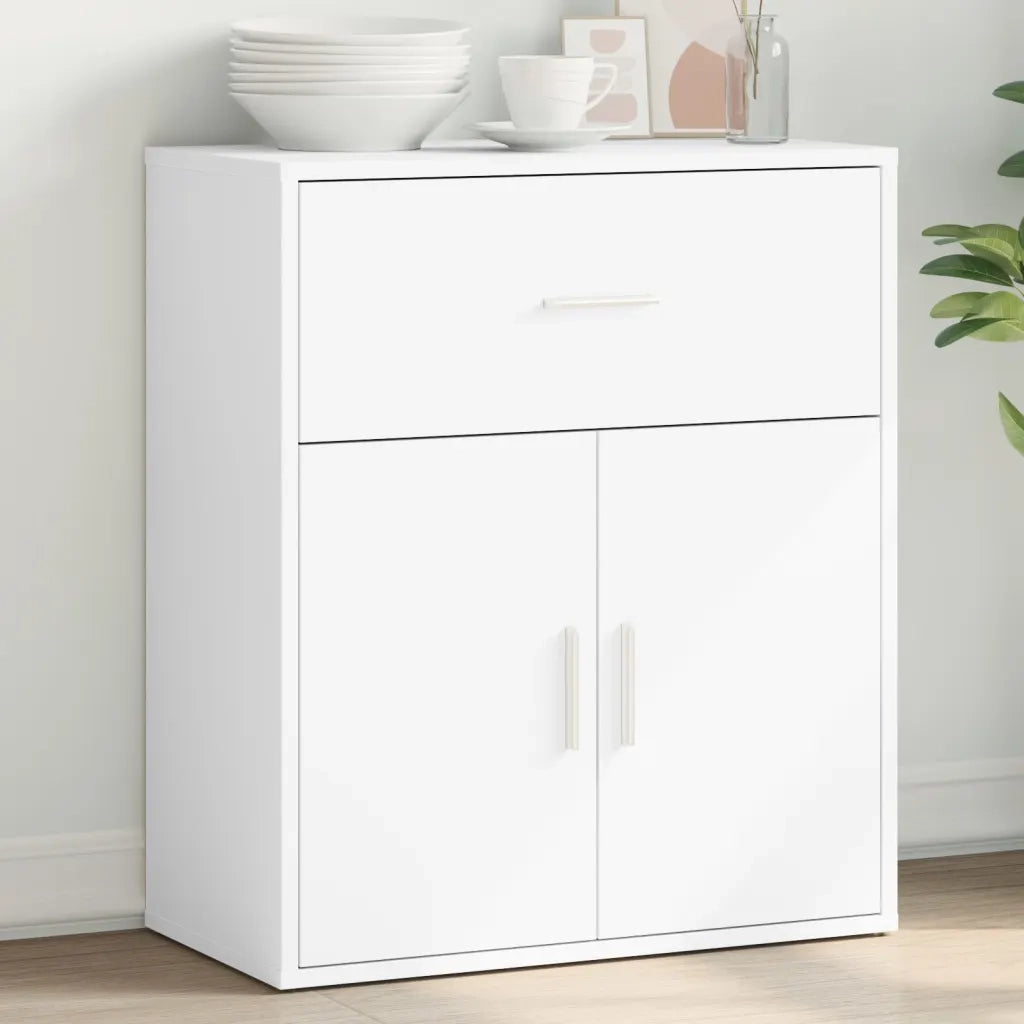 Credenza Bianco 60x31x70 cm in Legno Multistrato 840464