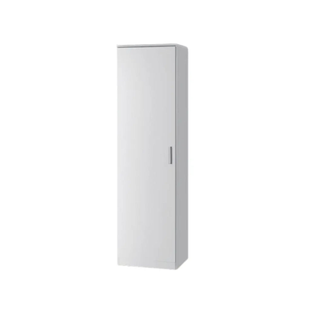Armadio ALABAMA - 1 porta - L50 x H184 x P52 cm - Bianco lucido - Design