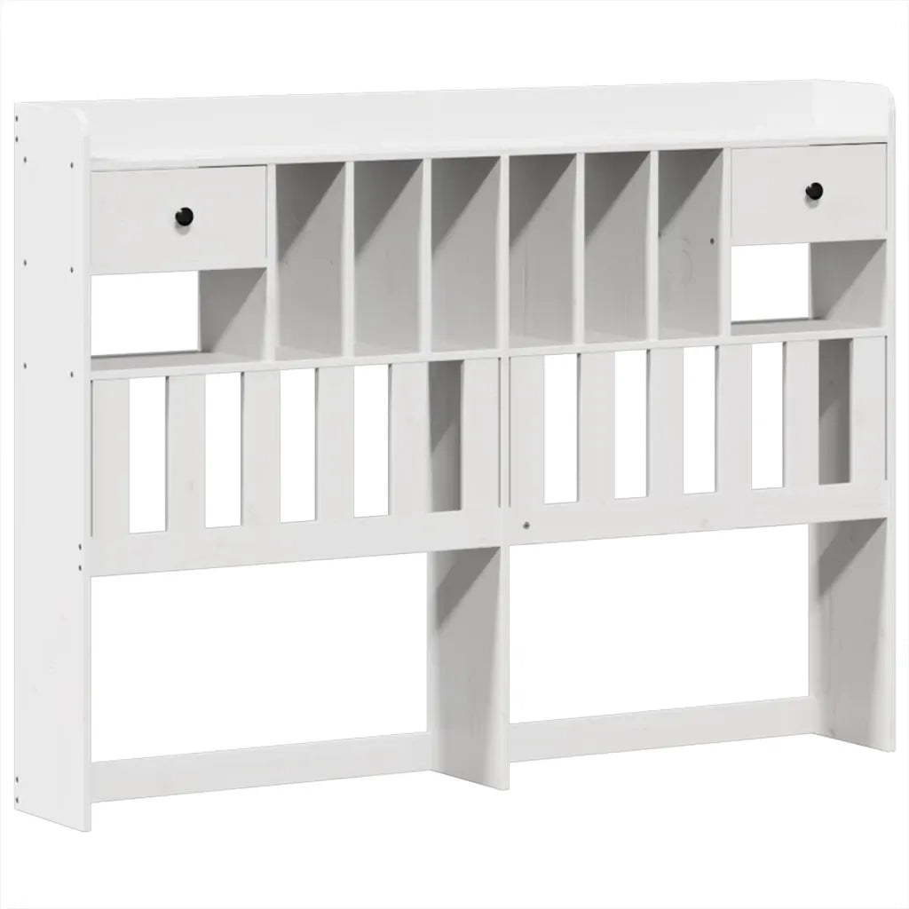 Letto senza Materasso Bianco 140x190 cm Legno Massello di Pino 3308856