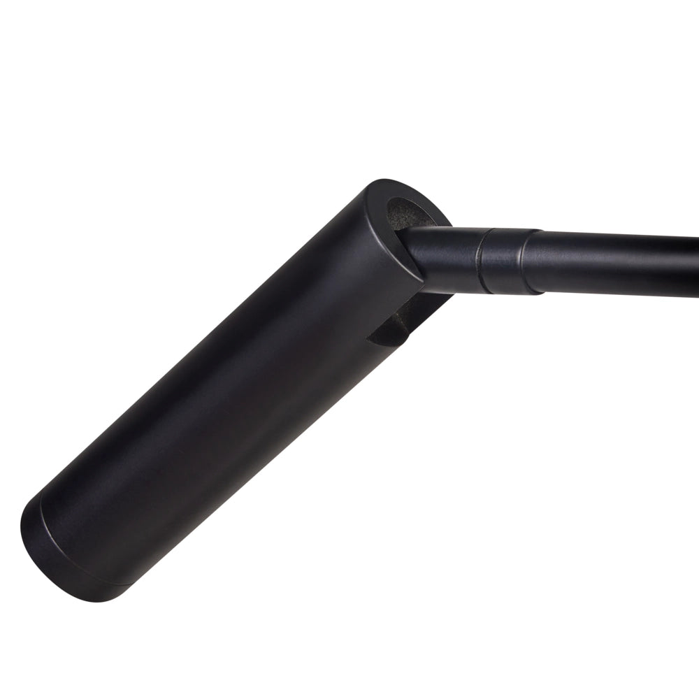 Lampada da tavolo nero LED intensità variabile braccio regolabile stile moderno cameretta ufficio