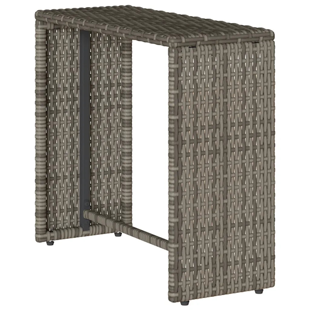 Set Divano da Giardino 5 pz | Set Salotto da Giardino con Cuscini Grigio in Polyrattan