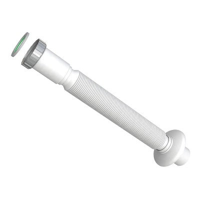 Sifone universale estensibile in plastica con attacco piletta 11/4
