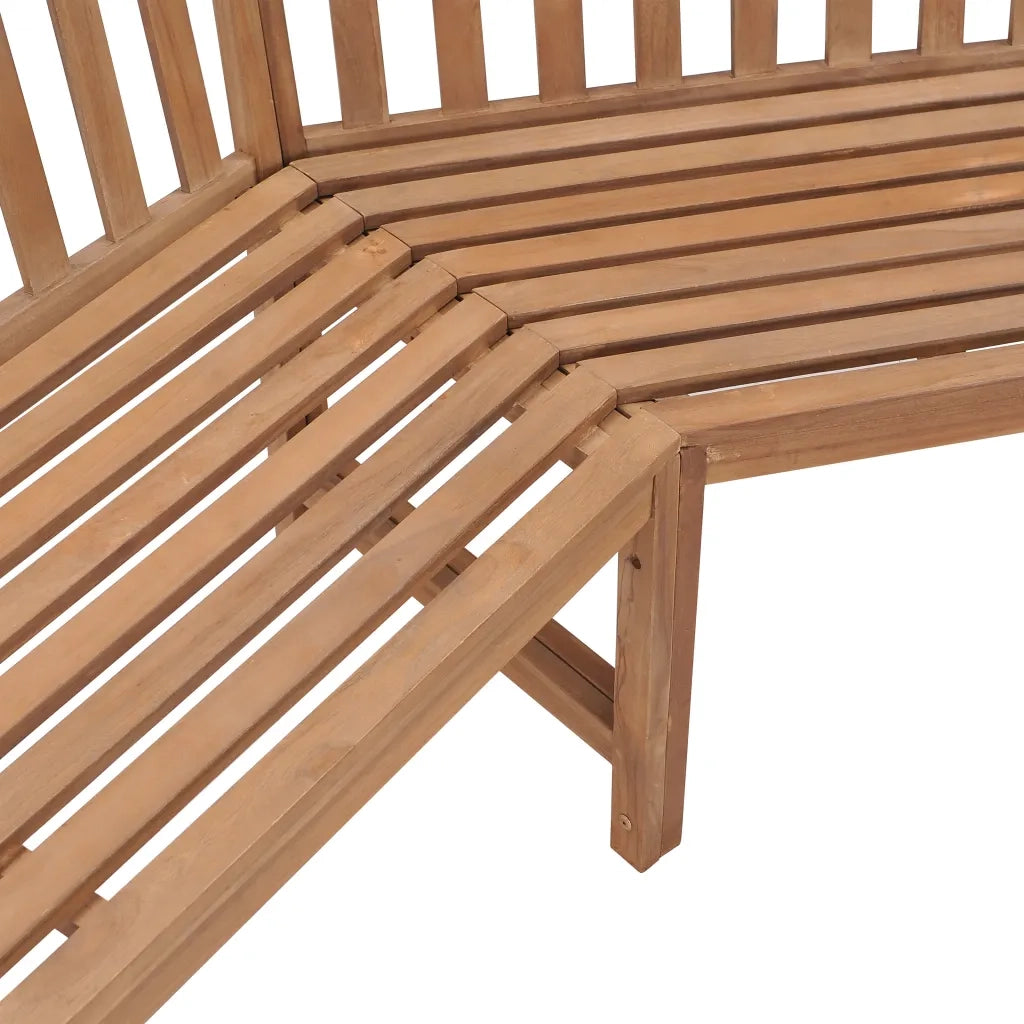 Panchina da Giardino ad Angolo 185x185x90 cm Massello di Teak 316625